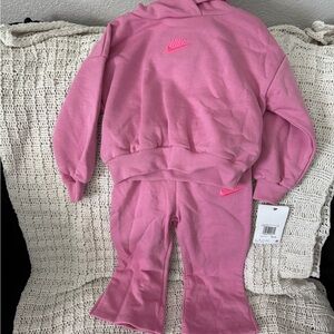 Nike Vibrant Pink Hoodie and Pants Set